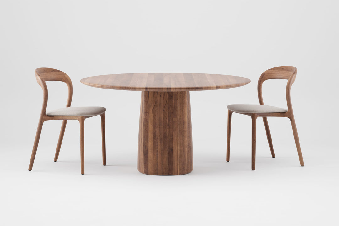 COLUMN - Table repas pied seul rond