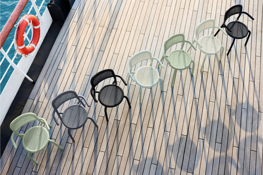 TONI - Chaise de bistrot avec accoudoirs