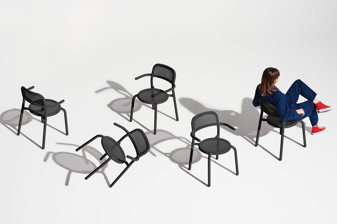 TONI - Chaise de bistrot avec accoudoirs
