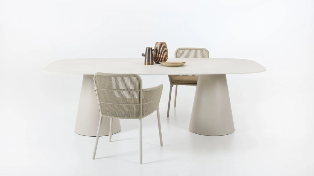 AKARI - Chaise repas extérieur avec coussin d’assise