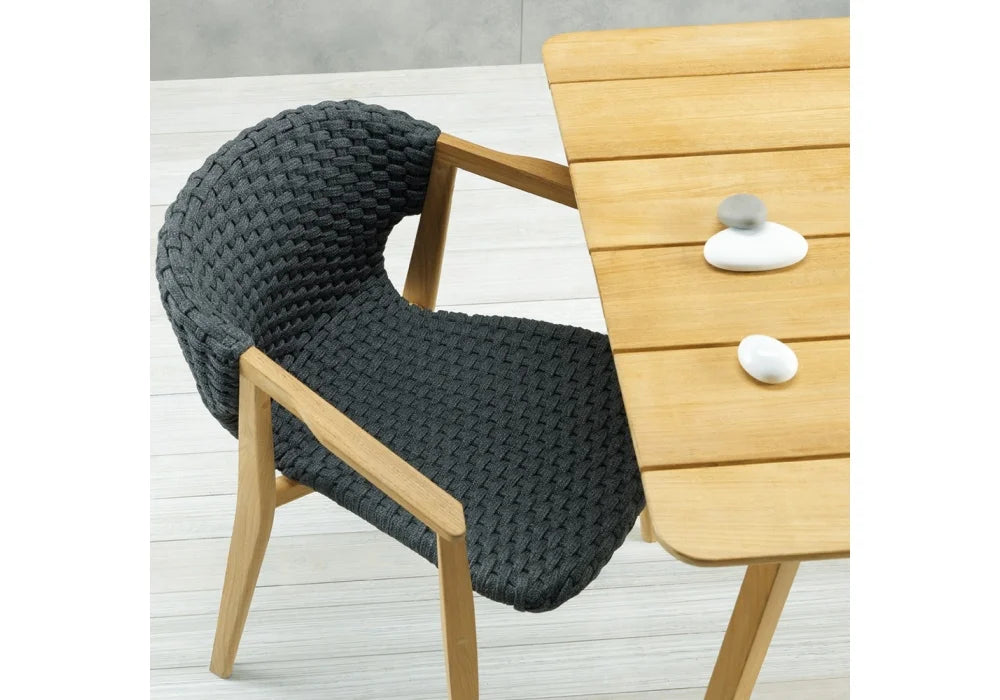 KNIT - Table de repas carré en Teck