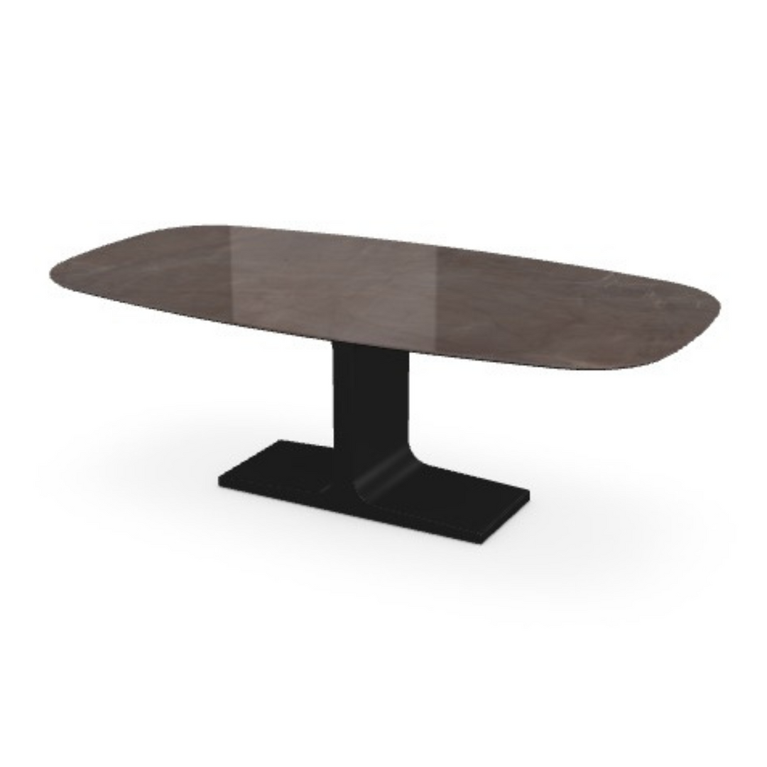 PALACE SHAPED - Table 220x115 Céramique brillant Stone