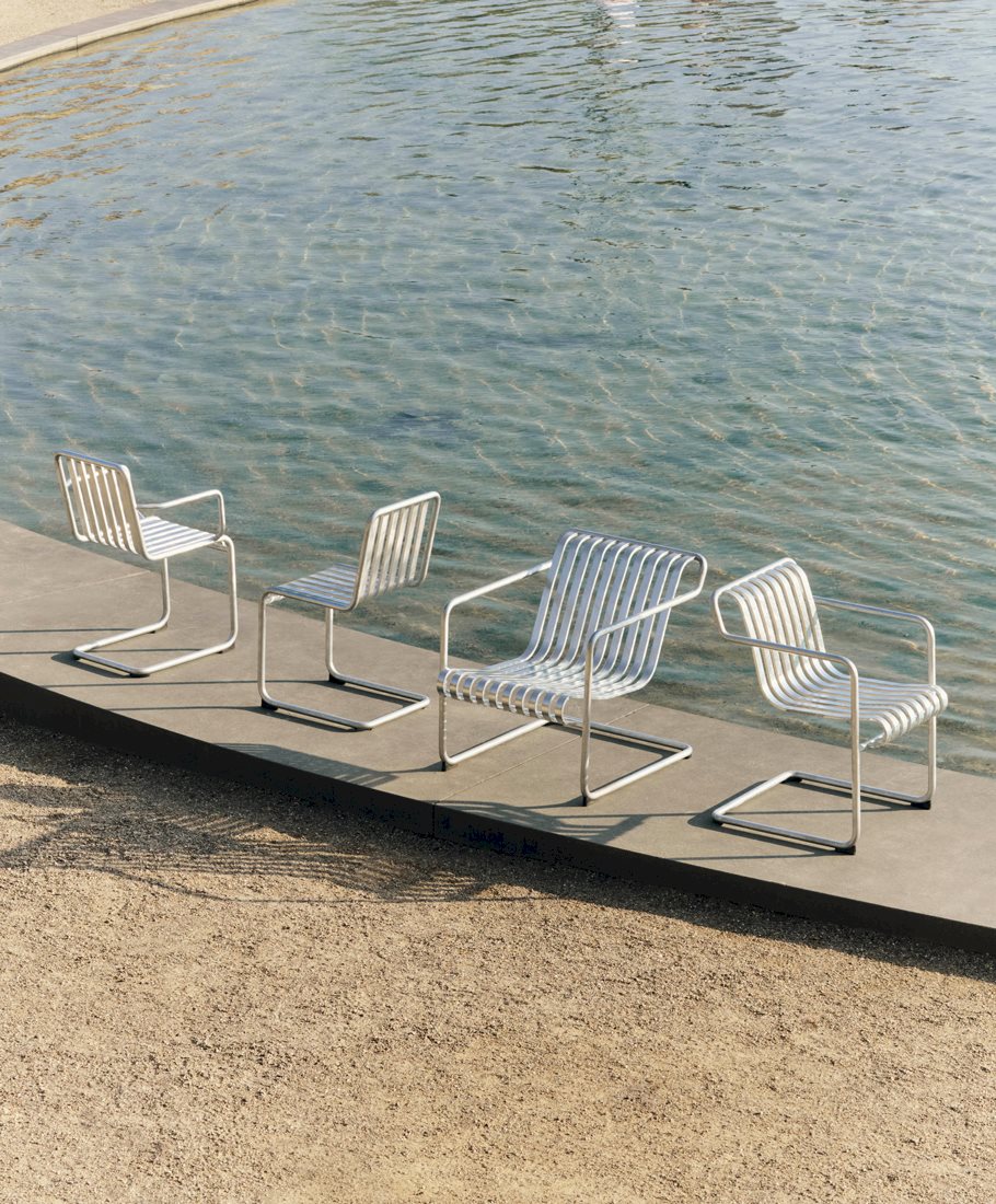 Fauteuil lounge Palissade Cantilever Low HAY