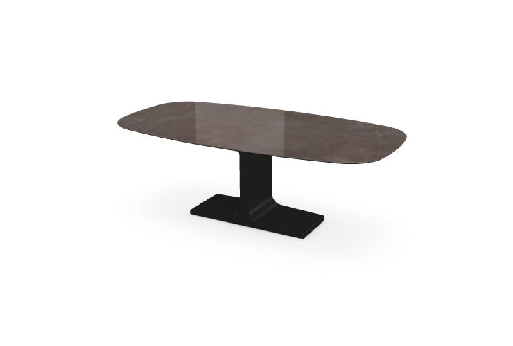 PALACE SHAPED - Table 220x115 Céramique brillant Stone