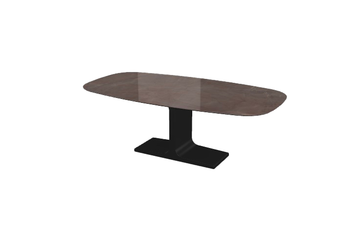 PALACE SHAPED - Table 220x115 Céramique brillant Stone