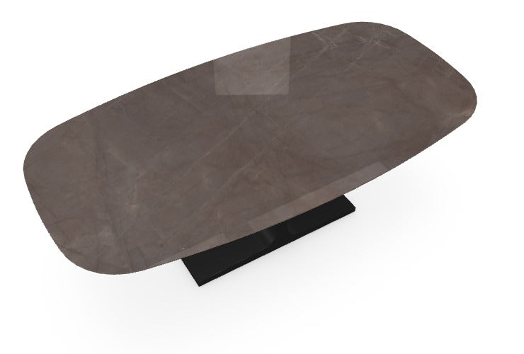 PALACE SHAPED - Table 220x115 Céramique brillant Stone