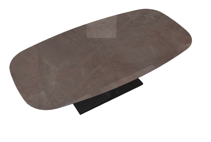 PALACE SHAPED - Table 220x115 Céramique brillant Stone