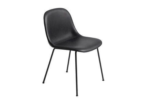 FIBER - Side Chair / Tube base -   Silk Leather