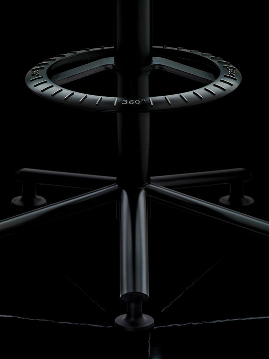 360° - Tabouret pivotant à roulettes