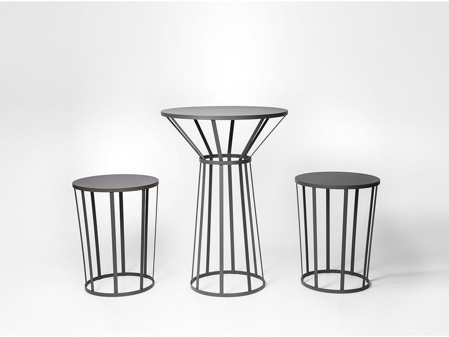 Hollo - Tabouret Table d'appoint - Gris Anthracite