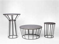 Hollo - Tabouret Table d'appoint - Gris Anthracite