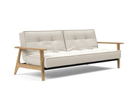 SPLITBACK - Canapé-lit avec accoudoirs bois