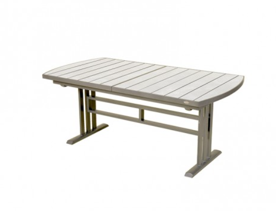 TWIG - Table extensible 194/264 - gris espace / HPL Céramique grise
