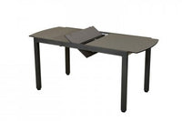 TICAO - Table Balcon - Aluminium gris espace - HPL céramique grise