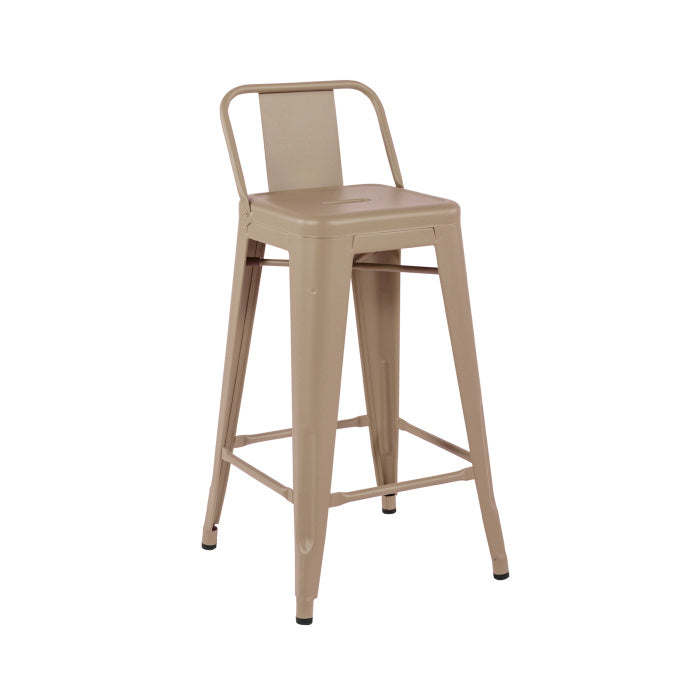 Tabouret petit dossier H65cm