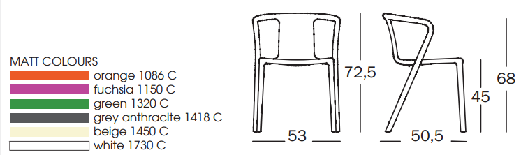 AIR - Fauteuil empilable