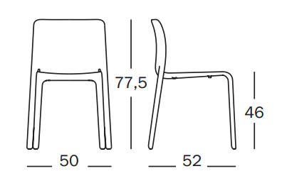 FIRST CHAIR - Chaise empilable / Polypropylène