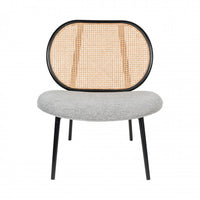 SPIKE - Fauteuil lounge cannage