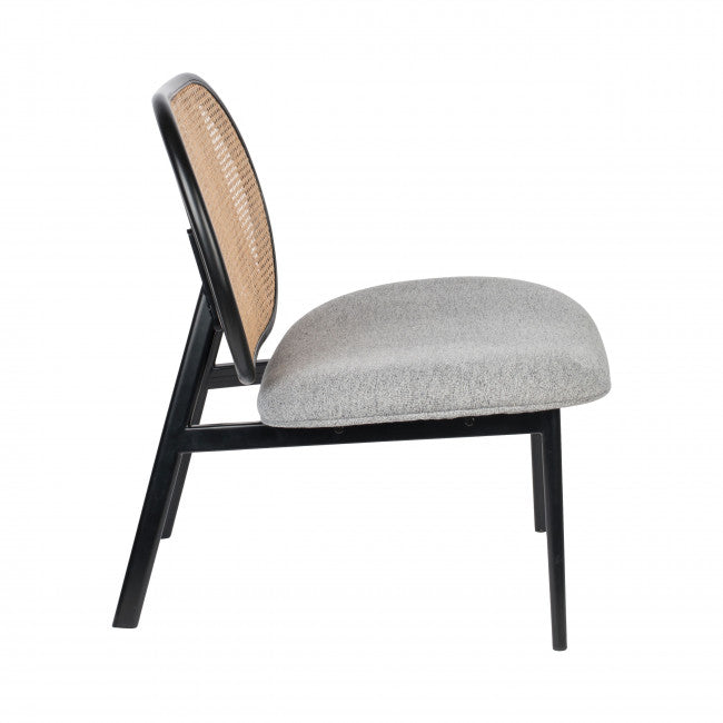 SPIKE - Fauteuil lounge cannage