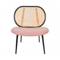 SPIKE - Fauteuil lounge cannage