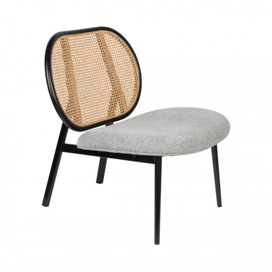 SPIKE - Fauteuil lounge cannage