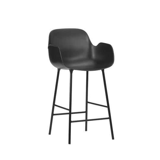 FORM - Tabouret de bar / H 65 cm pieds acier